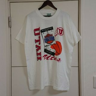 ユタ大学 90s古着 Tシャツ カレッジバスケットボール ビッグプリント