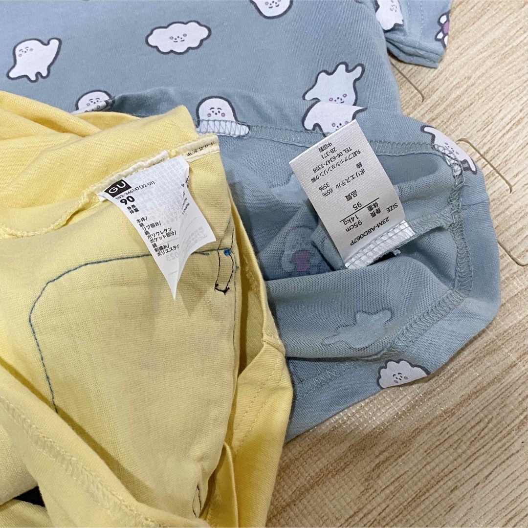 GU(ジーユー)のシナぷしゅ　Tシャツ　2枚セット キッズ/ベビー/マタニティのキッズ服男の子用(90cm~)(Tシャツ/カットソー)の商品写真