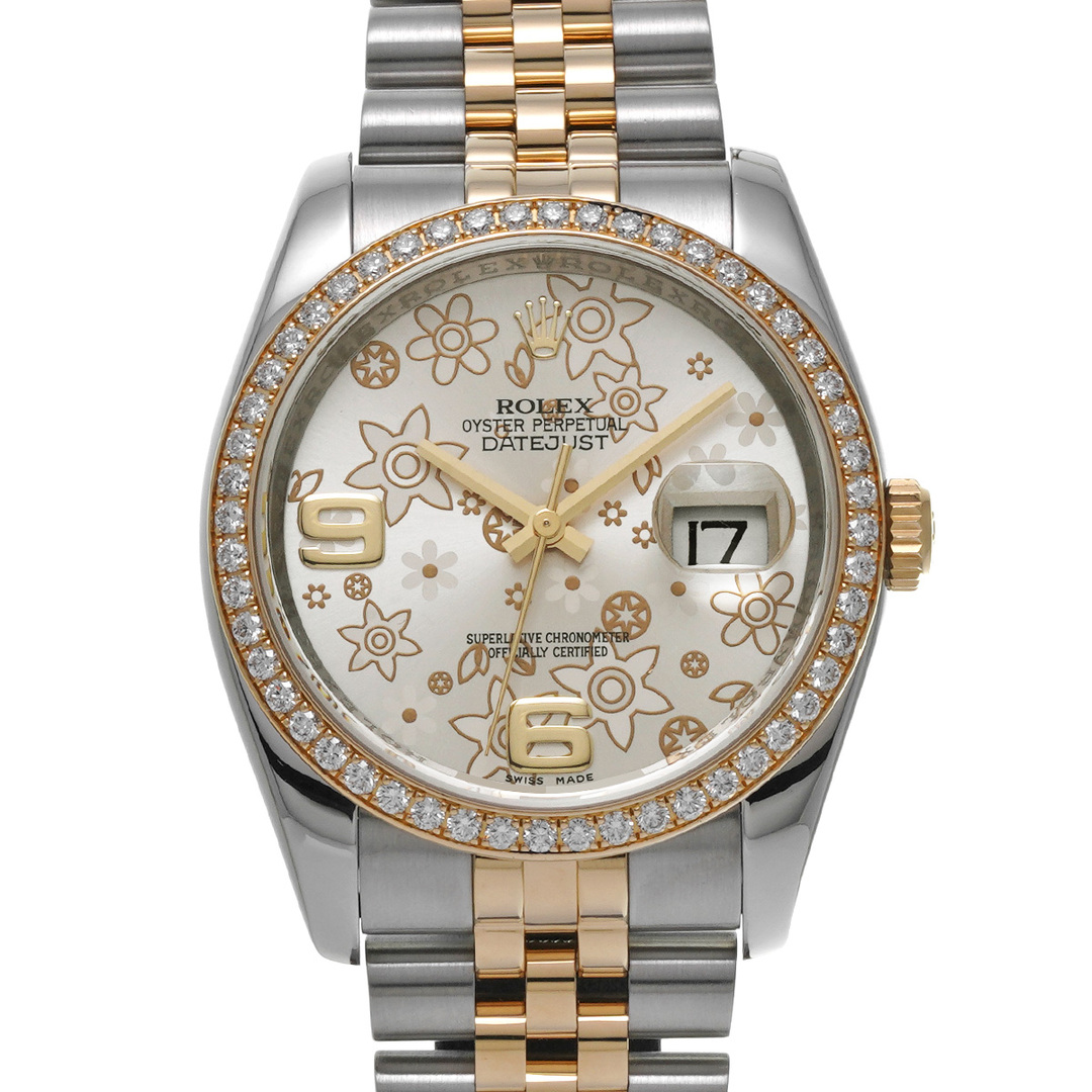 ROLEX(ロレックス)の中古 ロレックス ROLEX 116243 V番(2010年頃製造) シルバーフラワー メンズ 腕時計 メンズの時計(腕時計(アナログ))の商品写真