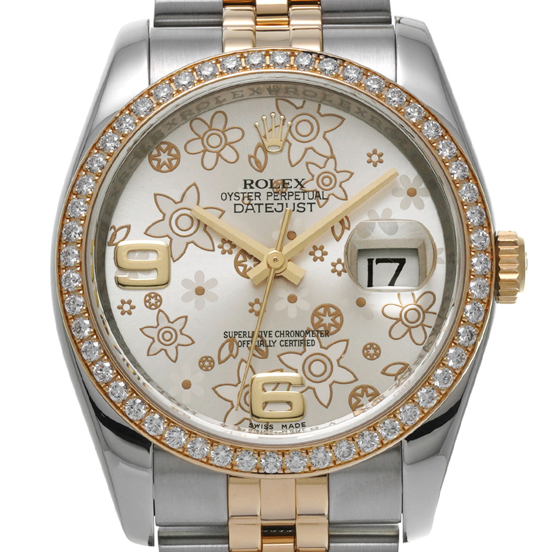 ROLEX(ロレックス)の中古 ロレックス ROLEX 116243 V番(2010年頃製造) シルバーフラワー メンズ 腕時計 メンズの時計(腕時計(アナログ))の商品写真