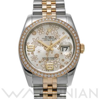 ロレックス(ROLEX)の中古 ロレックス ROLEX 116243 V番(2010年頃製造) シルバーフラワー メンズ 腕時計(腕時計(アナログ))