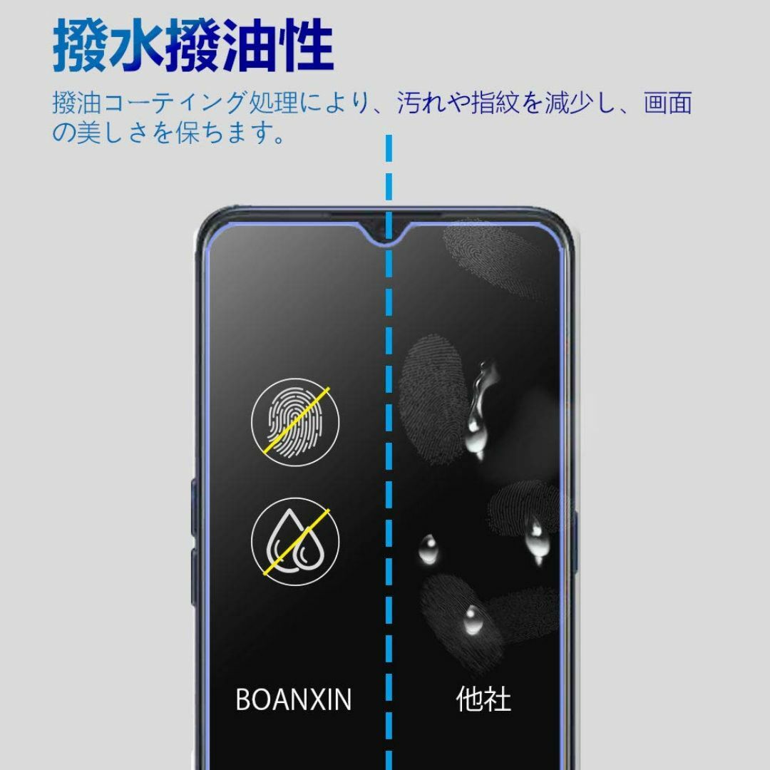 【特価商品】【2枚セット】ブルーライトカットOPPO Reno3 A 用 ガラス スマホ/家電/カメラのスマホアクセサリー(その他)の商品写真