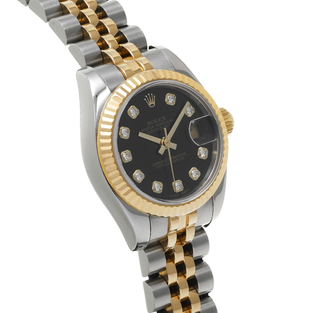 ROLEX(ロレックス)の中古 ロレックス ROLEX 179173G F番(2004年頃製造) ブラック /ダイヤモンド レディース 腕時計 レディースのファッション小物(腕時計)の商品写真