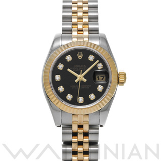 ロレックス(ROLEX)の中古 ロレックス ROLEX 179173G F番(2004年頃製造) ブラック /ダイヤモンド レディース 腕時計(腕時計)