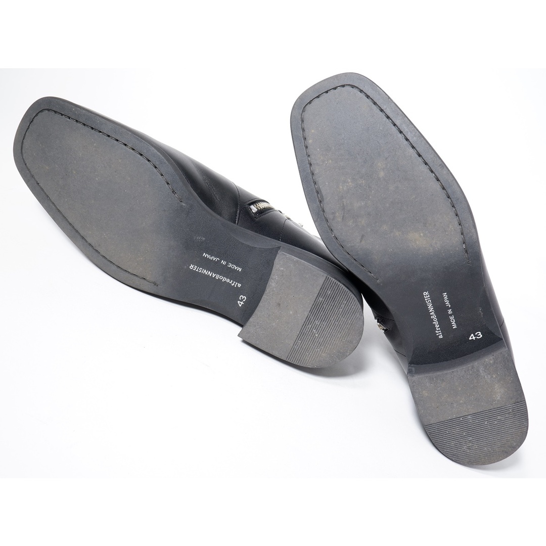 ALFREDO BANNISTER/アルフレッドバニスター 2023AWスクエアトゥ サイドジップ レザー ブーツ【43(26.5cm)】【MFWA74586】 メンズの靴/シューズ(その他)の商品写真