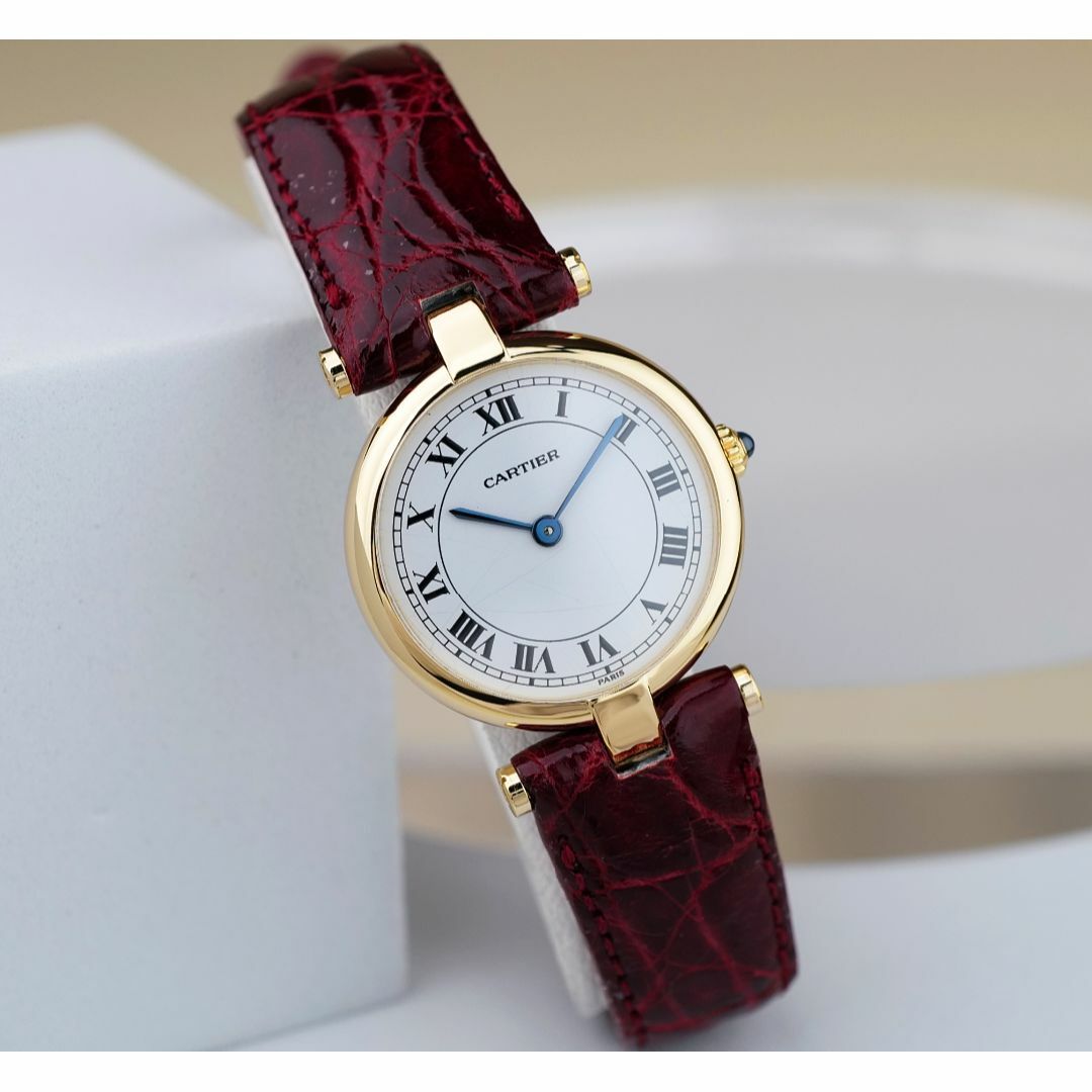 Cartier(カルティエ)の美品 カルティエ ヴァンドーム ルイ カルティエ 18KYG ローマン SM レディースのファッション小物(腕時計)の商品写真