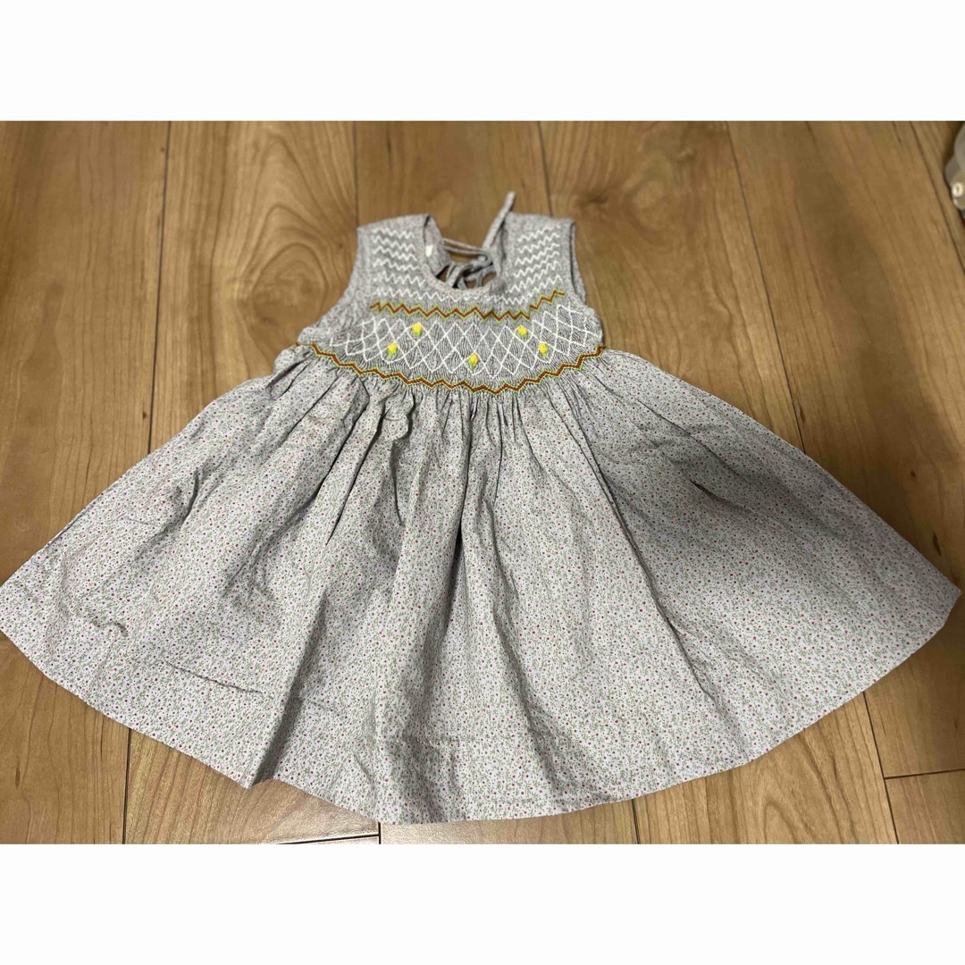 Nkid  スモッキングワンピース　90センチ キッズ/ベビー/マタニティのキッズ服女の子用(90cm~)(ワンピース)の商品写真