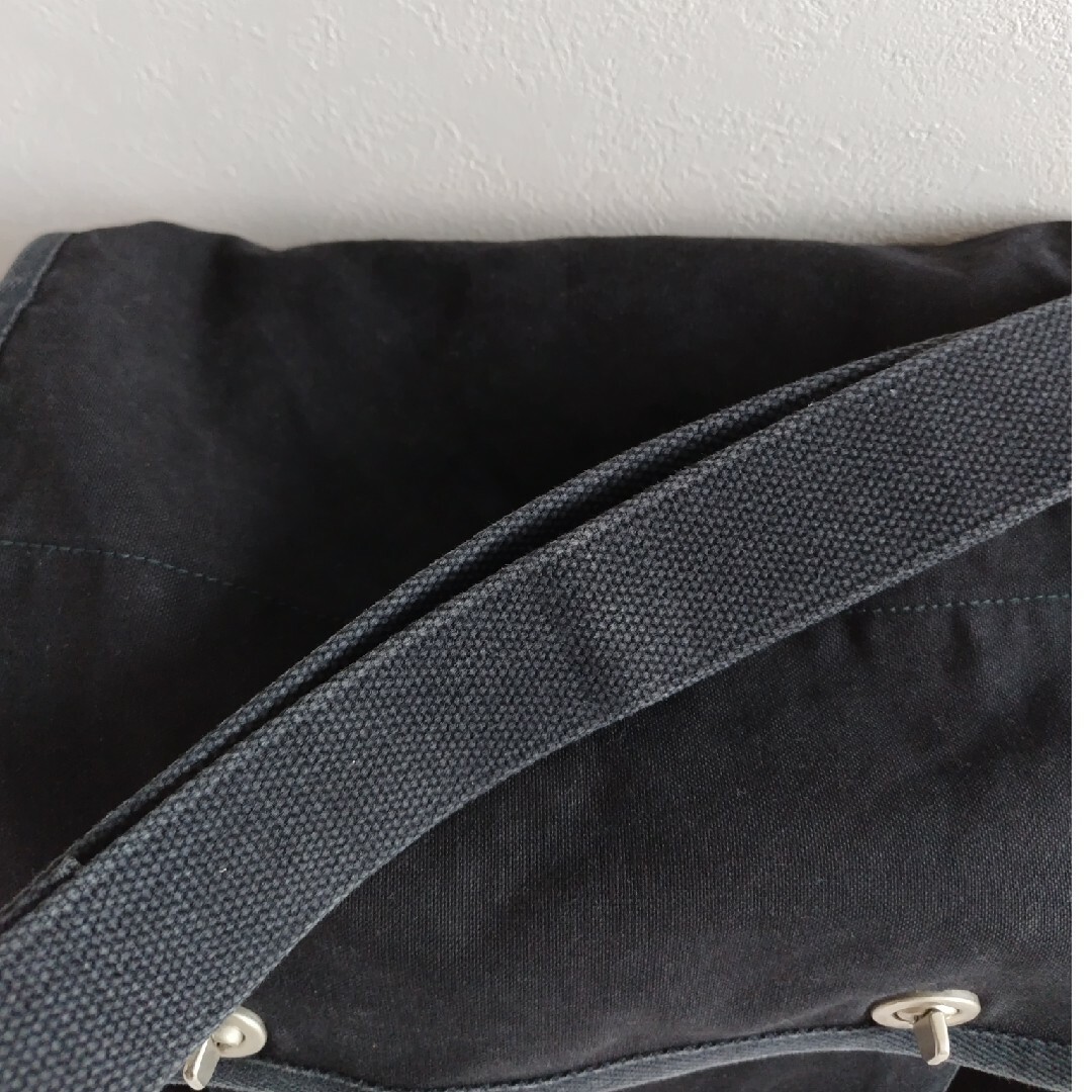 【USED】信三郎帆布　ショルダー　ブラック レディースのバッグ(ショルダーバッグ)の商品写真