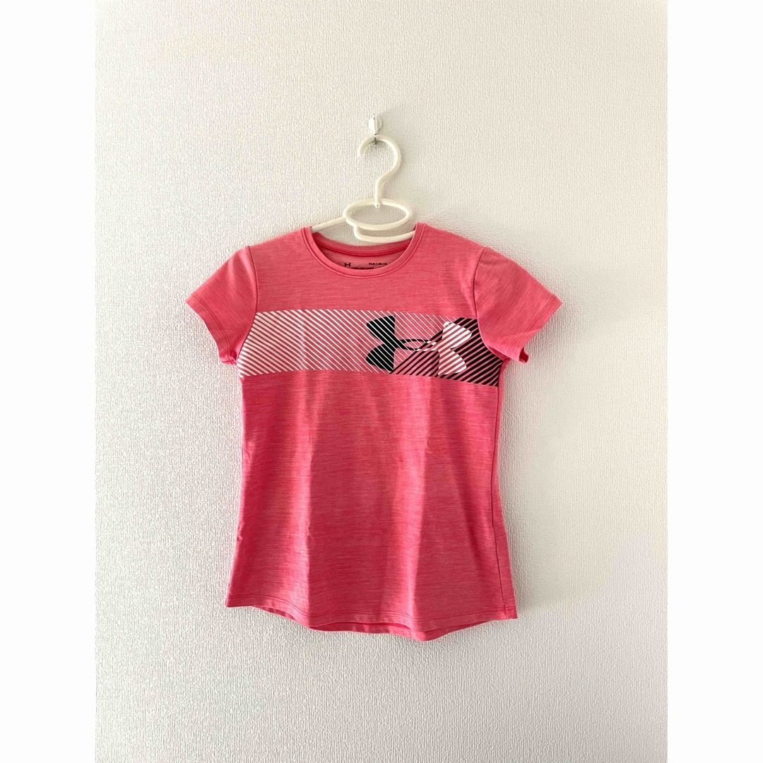 UNDER ARMOUR(アンダーアーマー)のアンダーアーマー ヒートギア 半袖Tシャツ キッズ/ベビー/マタニティのキッズ服女の子用(90cm~)(Tシャツ/カットソー)の商品写真