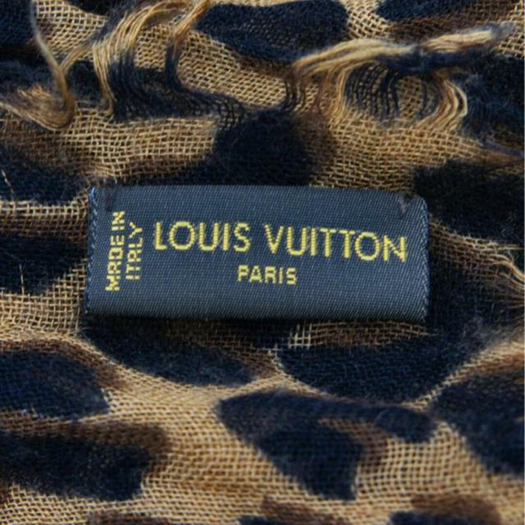 LOUIS VUITTON ルイ・ヴィトン/ストール/レオパード/BEG/401910/レディース雑貨/Bランク/94【中古】 レディースのファッション小物(マフラー/ショール)の商品写真