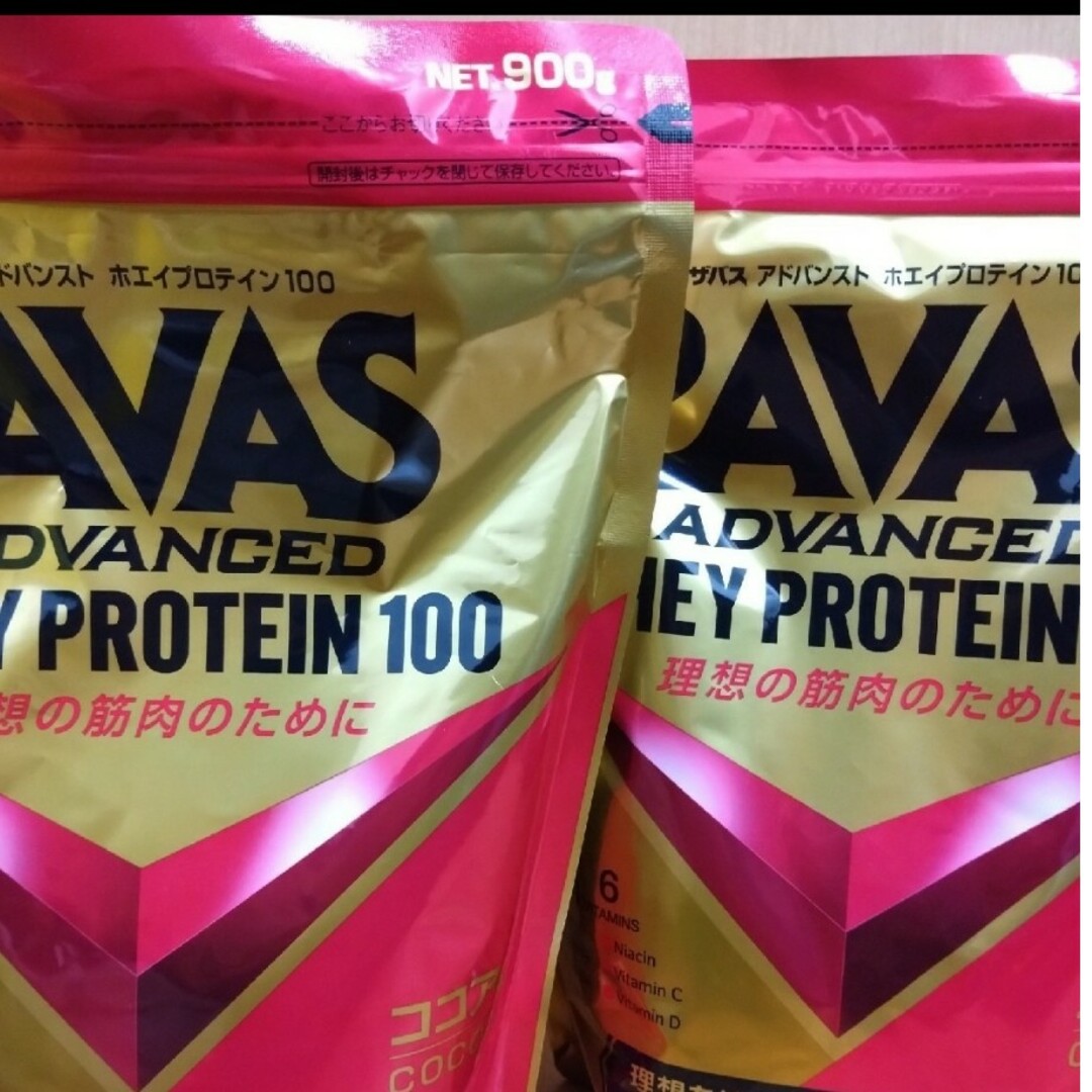 SAVAS(ザバス)の【2袋】ザバス ホエイプロテイン 900g 食品/飲料/酒の健康食品(プロテイン)の商品写真
