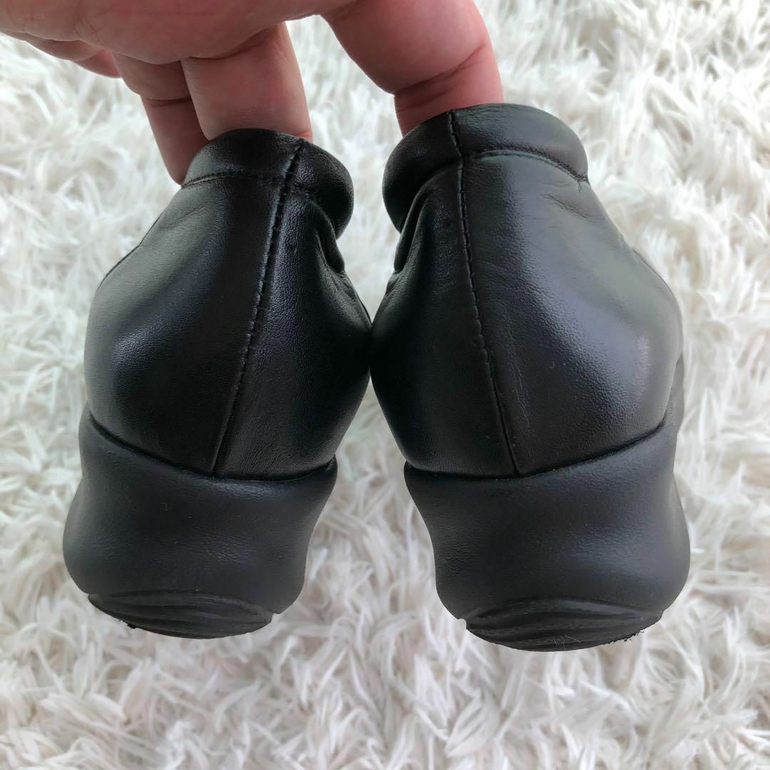 Miss Kyoukoミスキョウコ　レザーパンプス黒ブラック22.5cm レディースの靴/シューズ(ハイヒール/パンプス)の商品写真