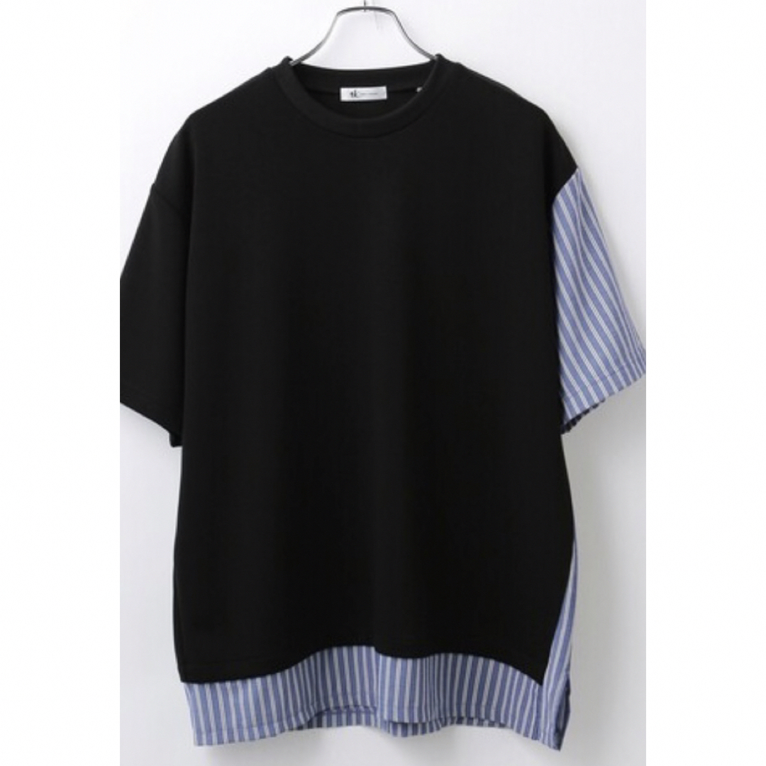 TAKEO KIKUCHI(タケオキクチ)の美品❗️ストライプレイヤードカットソー メンズのトップス(Tシャツ/カットソー(半袖/袖なし))の商品写真