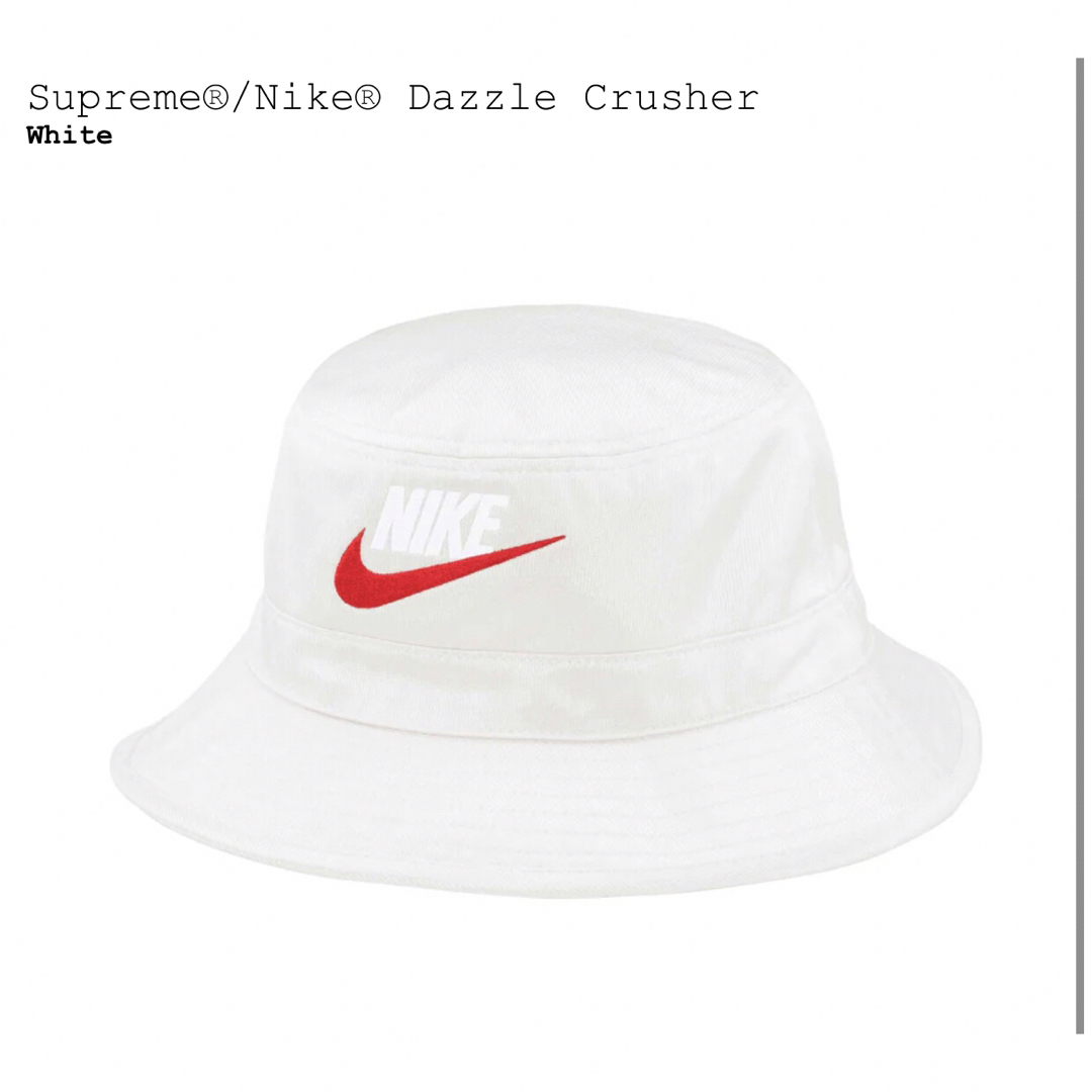 Supreme(シュプリーム)の【新品】Supreme x Nike Dazzle Crusher White メンズの帽子(ハット)の商品写真