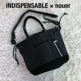 インディスペンサブル(INDISPENSABLE)のINDISPENSABLE×nouerメタルファスナートートバッグ　2WAY黒(トートバッグ)