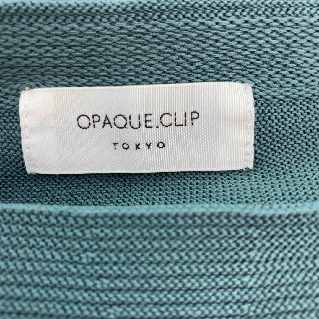 OPAQUE.CLIP(オペークドットクリップ)のOPAQUE.（CLIP） オペークドット（クリップ） レディース Tシャツ（長袖）グリーン レディースのトップス(Tシャツ(長袖/七分))の商品写真
