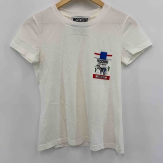 モスキーノ(MOSCHINO)のMOSCHINO モスキーノ レディース Tシャツ（半袖）ホワイト(Tシャツ(半袖/袖なし))