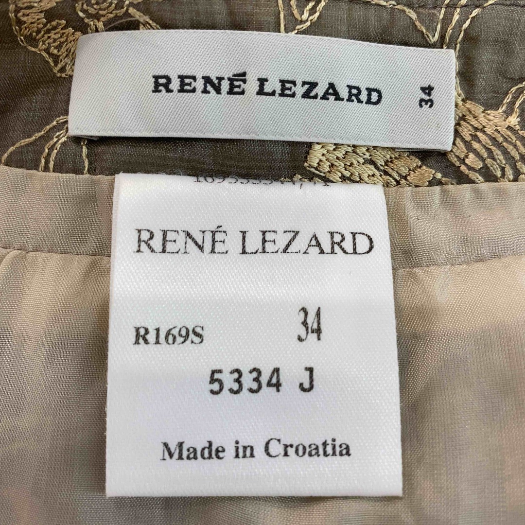ReneLezard レディース ひざ丈スカート　花柄 レディースのスカート(ひざ丈スカート)の商品写真