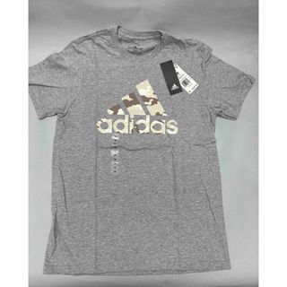 アディダス(adidas)の【新品未使用】adidasメンズ半袖丸首Tシャツ M グレー/CAMO(Tシャツ/カットソー(半袖/袖なし))