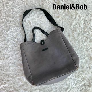 ダニエルアンドボブ(Daniel & Bob)のDaniel&Bob 2WAYレザートートバッグショルダーバッグ　グレー(トートバッグ)