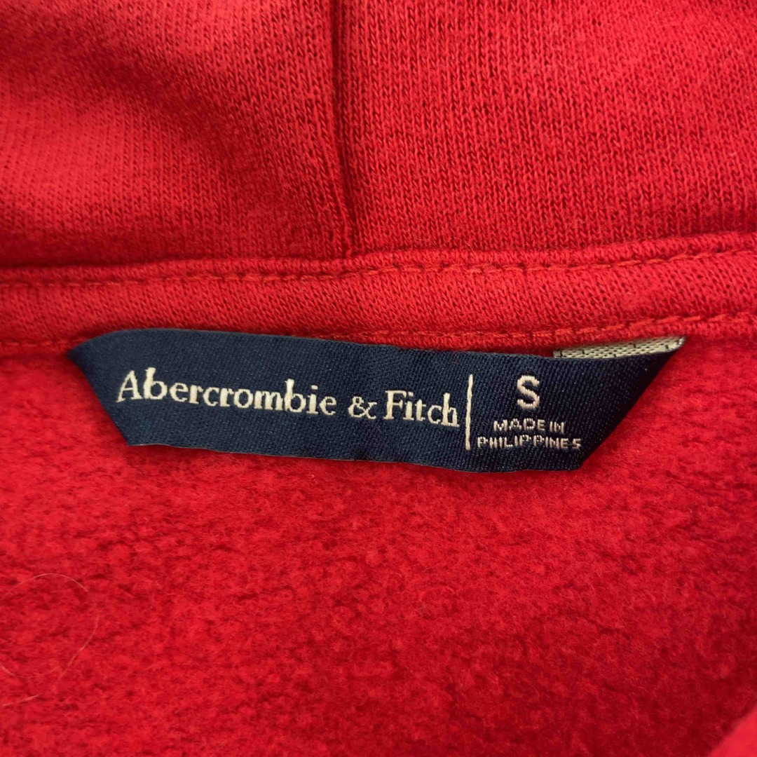 Abercrombie&Fitch(アバクロンビーアンドフィッチ)のAbercrombie&Fitch アバクロンビーアンドフィッチ メンズ パーカー　レッド　ボーダー メンズのトップス(パーカー)の商品写真