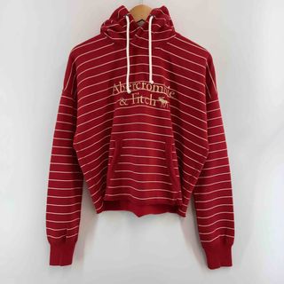 Abercrombie&Fitch アバクロンビーアンドフィッチ メンズ パーカー　レッド　ボーダー