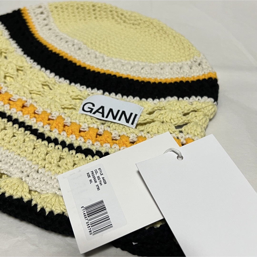 TOMORROWLAND(トゥモローランド)のGANNI ガニー クロシェ Crochet バケットハット 二階堂ふみさん着用 レディースの帽子(ハット)の商品写真