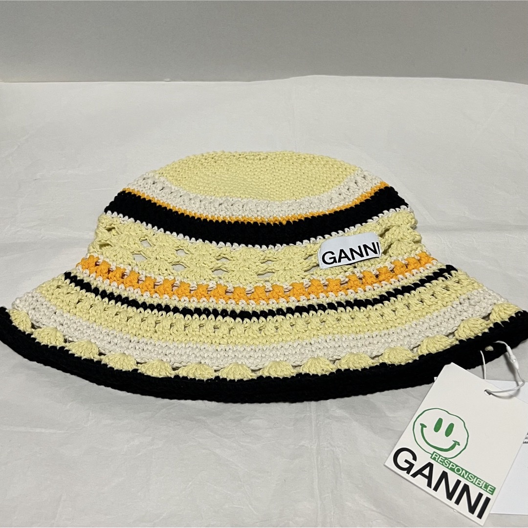 TOMORROWLAND(トゥモローランド)のGANNI ガニー クロシェ Crochet バケットハット 二階堂ふみさん着用 レディースの帽子(ハット)の商品写真