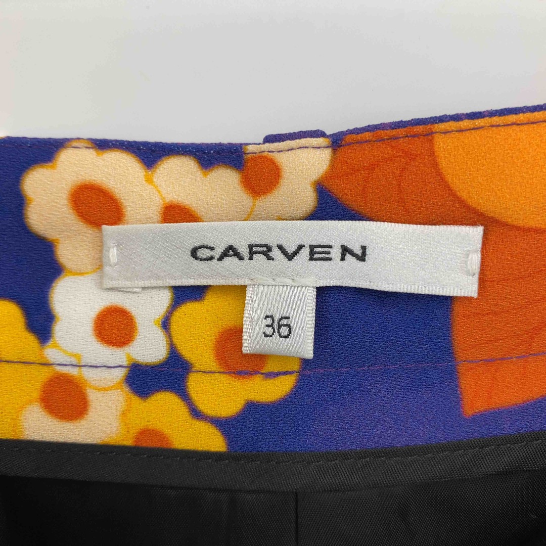 CARVEN(カルヴェン)のCARVEN（womens） カルヴェン レディース ミニスカート ブルー 花柄 レディースのスカート(ミニスカート)の商品写真