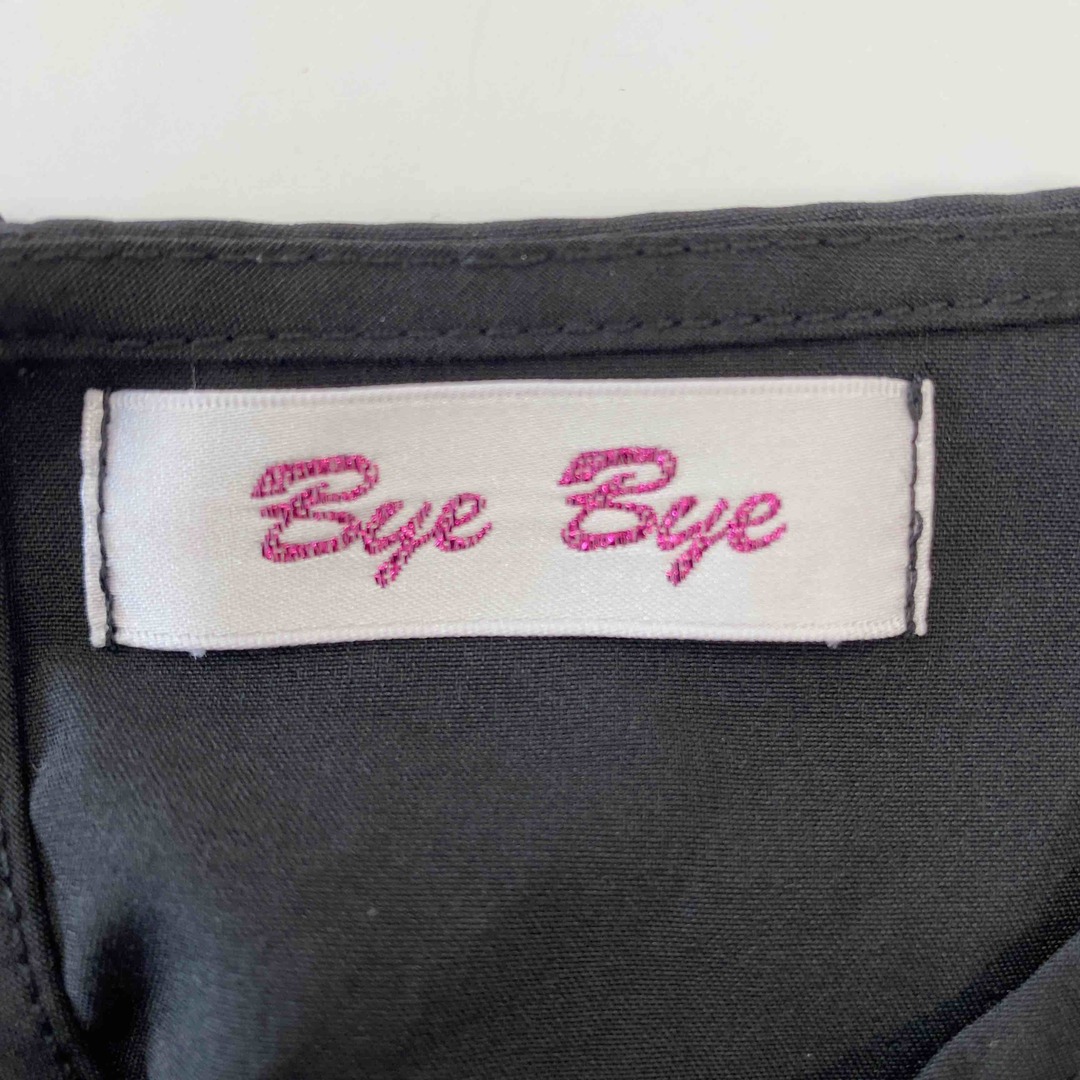 ByeBye(バイバイ)のByeBye バイバイ レディース Tシャツ（袖なし） 黒色 tk レディースのトップス(Tシャツ(半袖/袖なし))の商品写真
