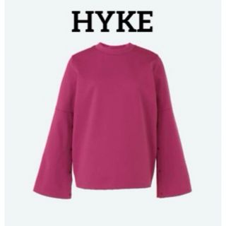 ハイク(HYKE)のHYKE ハイク ＴＥＸＢＲＩＤ　ＴＲＵＭＰＥＴ　ＳＬＥＥＶＥ　ＴＯＰ　ピンク(カットソー(長袖/七分))