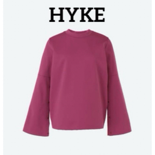 HYKE - HYKE ハイク ＴＥＸＢＲＩＤ　ＴＲＵＭＰＥＴ　ＳＬＥＥＶＥ　ＴＯＰ　ピンク