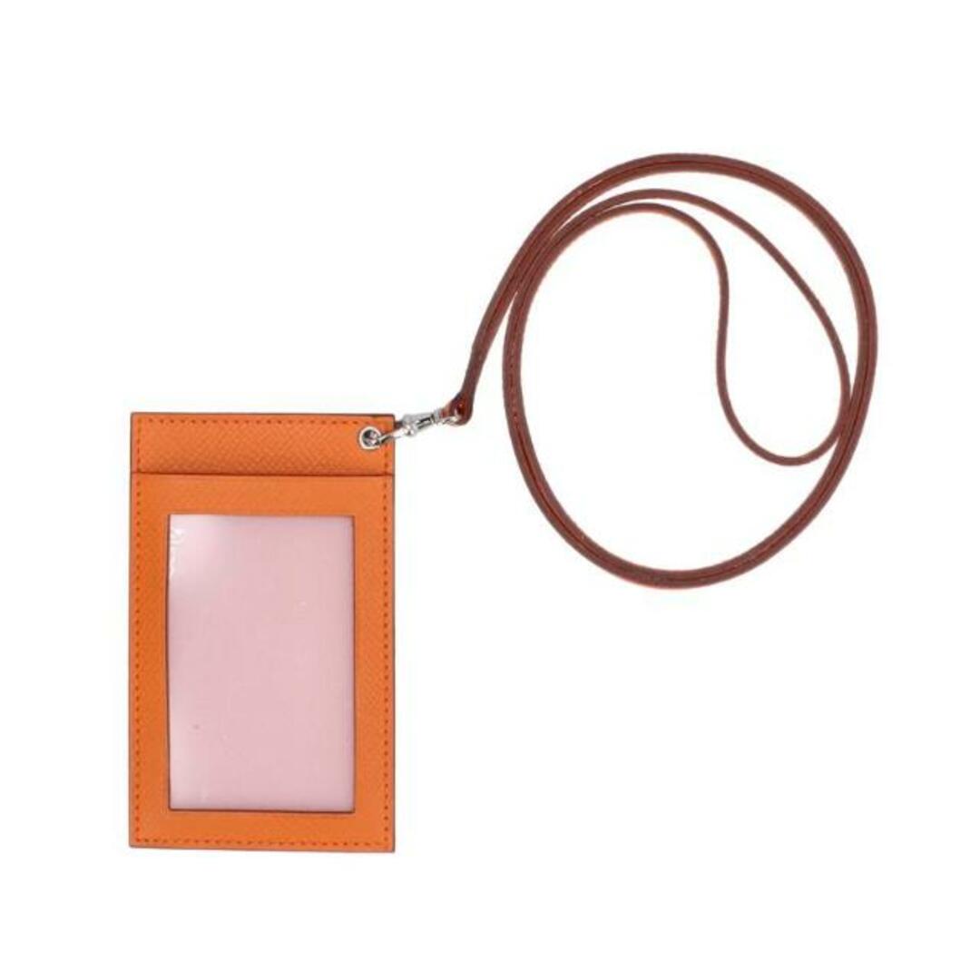 Hermes(エルメス)の<br>HERMES/ネックストラップカードケース/19E**/Bランク/85【中古】 レディースのファッション小物(名刺入れ/定期入れ)の商品写真