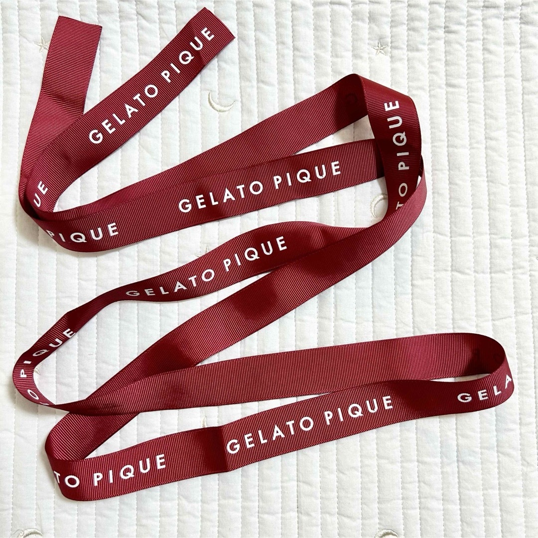 gelato pique(ジェラートピケ)のジェラートピケ  ラッピング　ロゴ入り　リボン ハンドメイドの素材/材料(各種パーツ)の商品写真