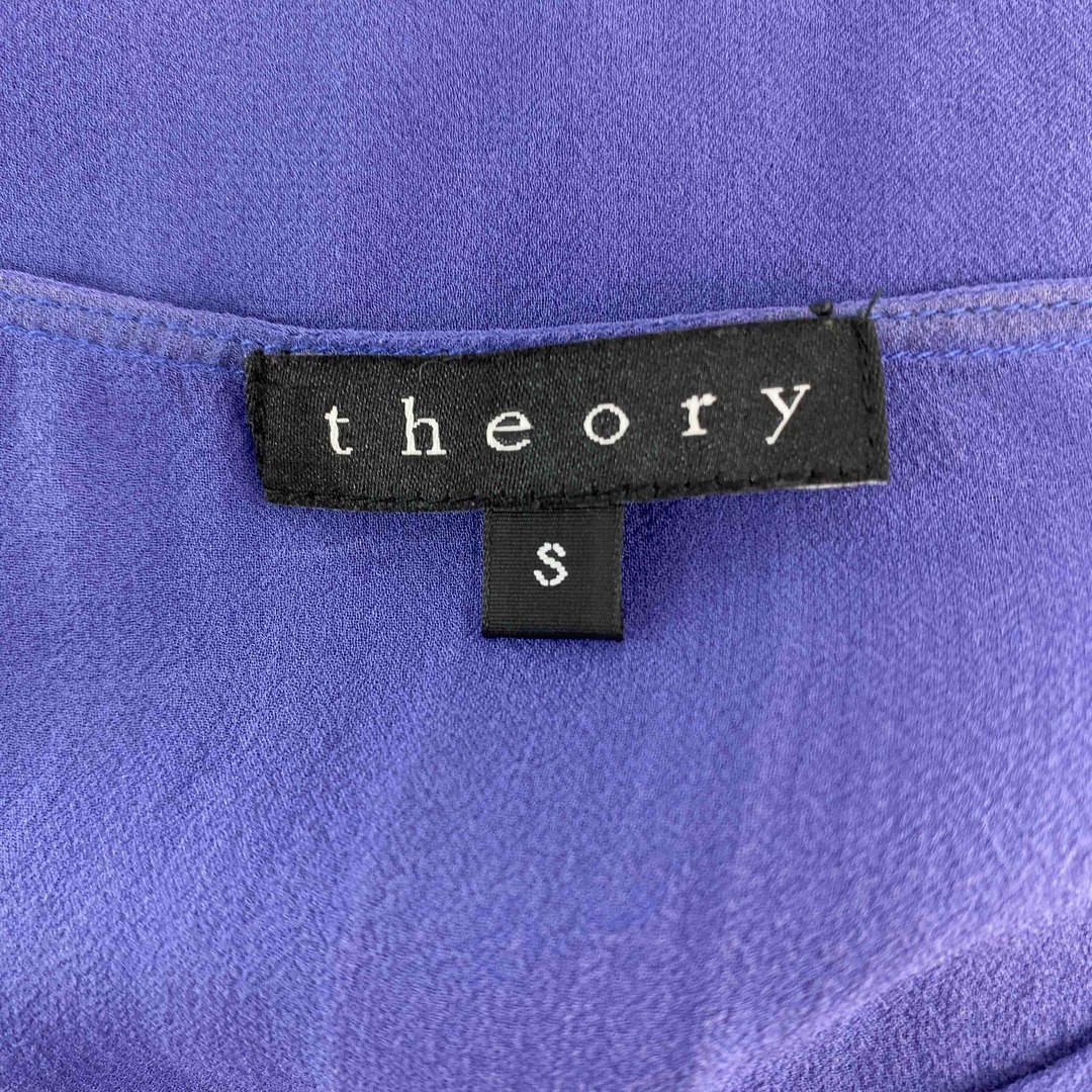 theory(セオリー)のtheory セオリー レディース ノースリーブブラウス パープル シルク 絹 レディースのトップス(シャツ/ブラウス(半袖/袖なし))の商品写真