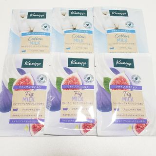 クナイプ(Kneipp)のクナイプ バスミルク ６点セット＆ちいかわハンカチ ２点セット(入浴剤/バスソルト)