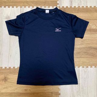 ミズノ　Tシャツ　(ネイビー)レディースＭ(シャツ/ブラウス(半袖/袖なし))