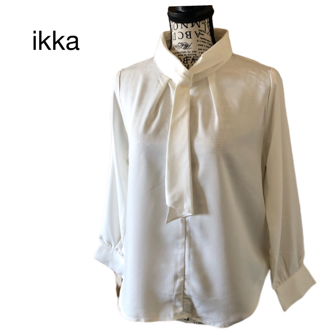 ikka(イッカ)のikka   イッカ　シャツ ブラウス スカーフ レディースのトップス(シャツ/ブラウス(長袖/七分))の商品写真