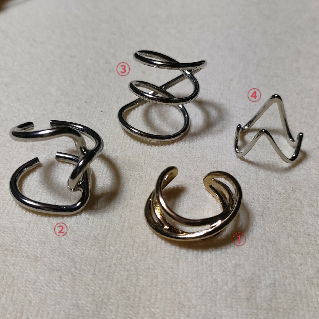 リング 　4点セット レディースのアクセサリー(リング(指輪))の商品写真