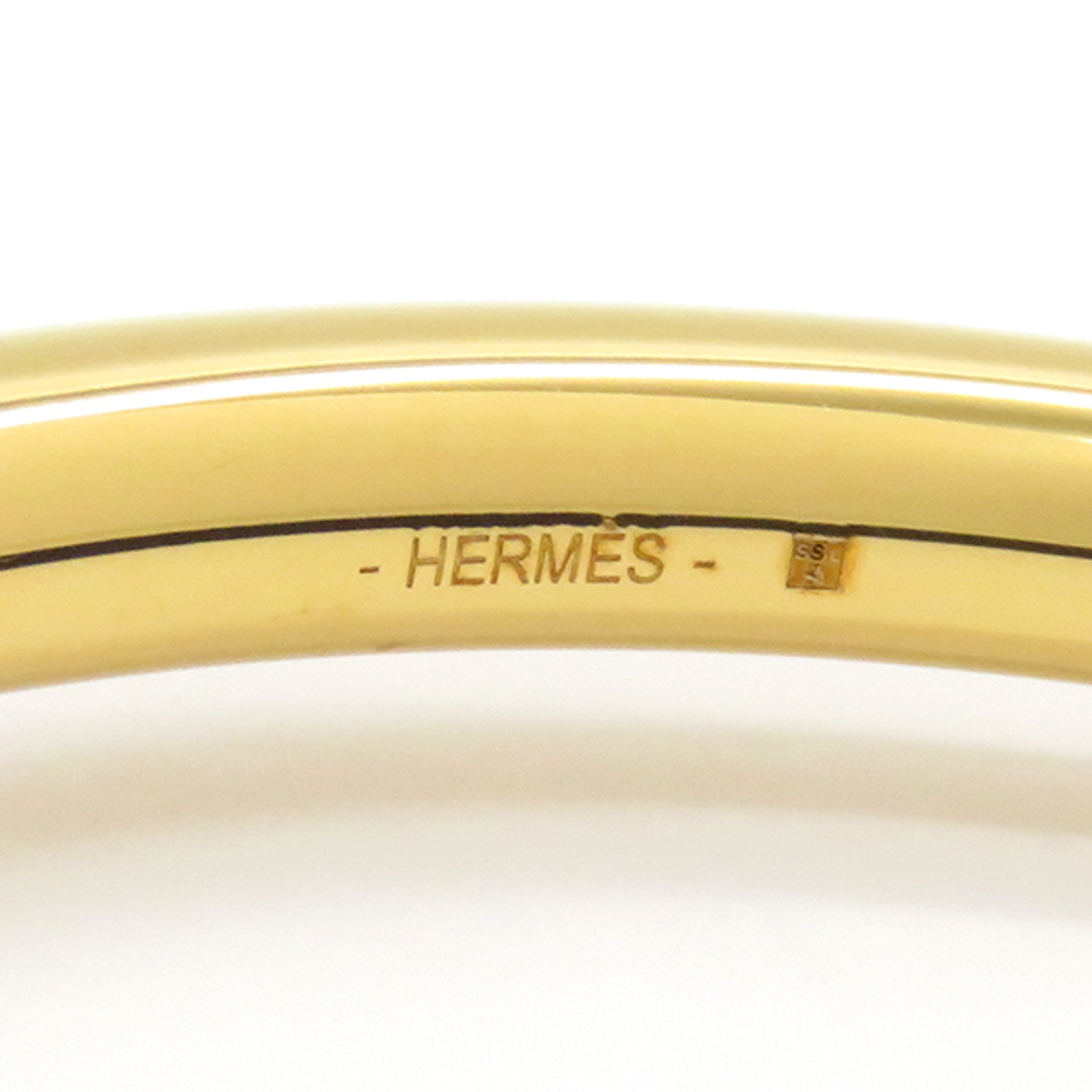 Hermes(エルメス)のエルメス HERMES ネックレス ループグラン ペンダント ヴォースイフト メタル ブルーインディゴ ゴールド金具 【箱】【中古】 レディースのアクセサリー(ネックレス)の商品写真