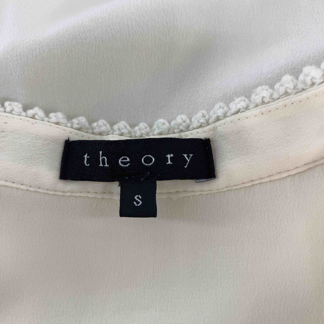 theory(セオリー)のtheory セオリー レディース 長袖シャツ/ブラウス 刺繍 シルク 絹 オフホワイト レディースのトップス(シャツ/ブラウス(長袖/七分))の商品写真