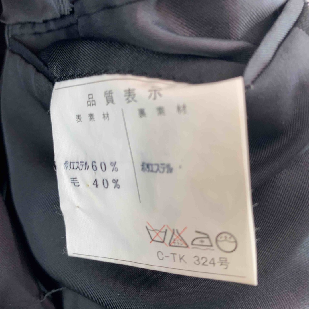 メンズ セットアップ テーラードジャケット バブルジャケット スラックス ブラック ウール混 メンズのスーツ(セットアップ)の商品写真