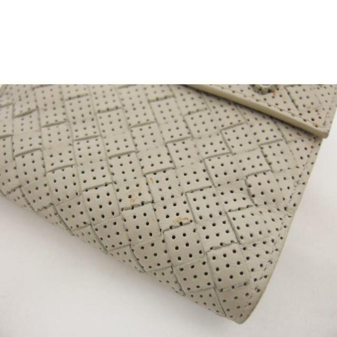 BOTTEGA VENETA ボッテガヴェネタ/イントレチャート/Wホック二つ折り財布/ベージュ/125721-V3661/960*/ブランドバック/Bランク/04【中古】 レディースのファッション小物(財布)の商品写真