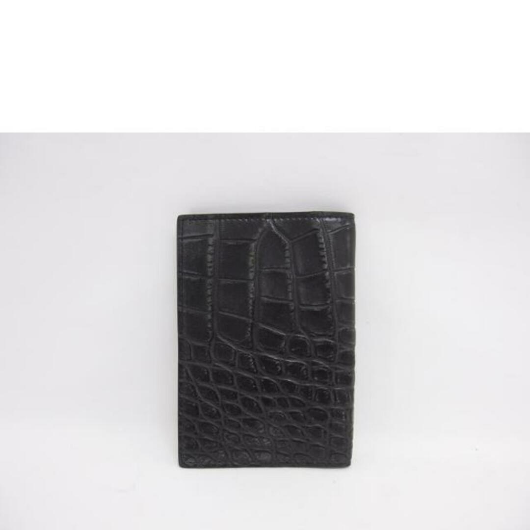 Gucci(グッチ)のGUCCI グッチ/クロコ 二つ折りパスケース/ブラック×ネイビー/245564/277*/Aランク/04【中古】 レディースのファッション小物(名刺入れ/定期入れ)の商品写真