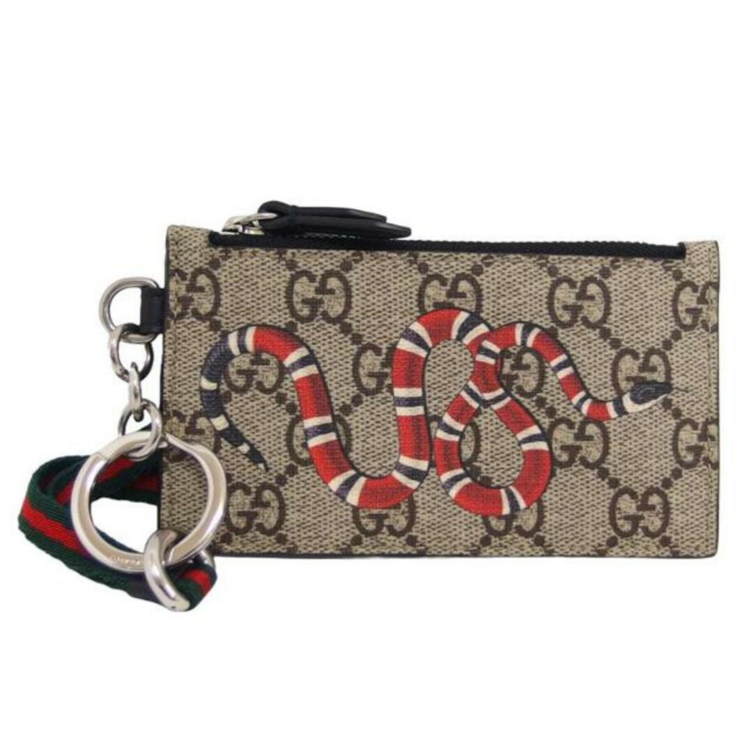 Gucci(グッチ)のGUCCI グッチ/キングスネーク/GGスプリームIDカードホルダー/523903/534***/ABランク/04【中古】 メンズのファッション小物(コインケース/小銭入れ)の商品写真