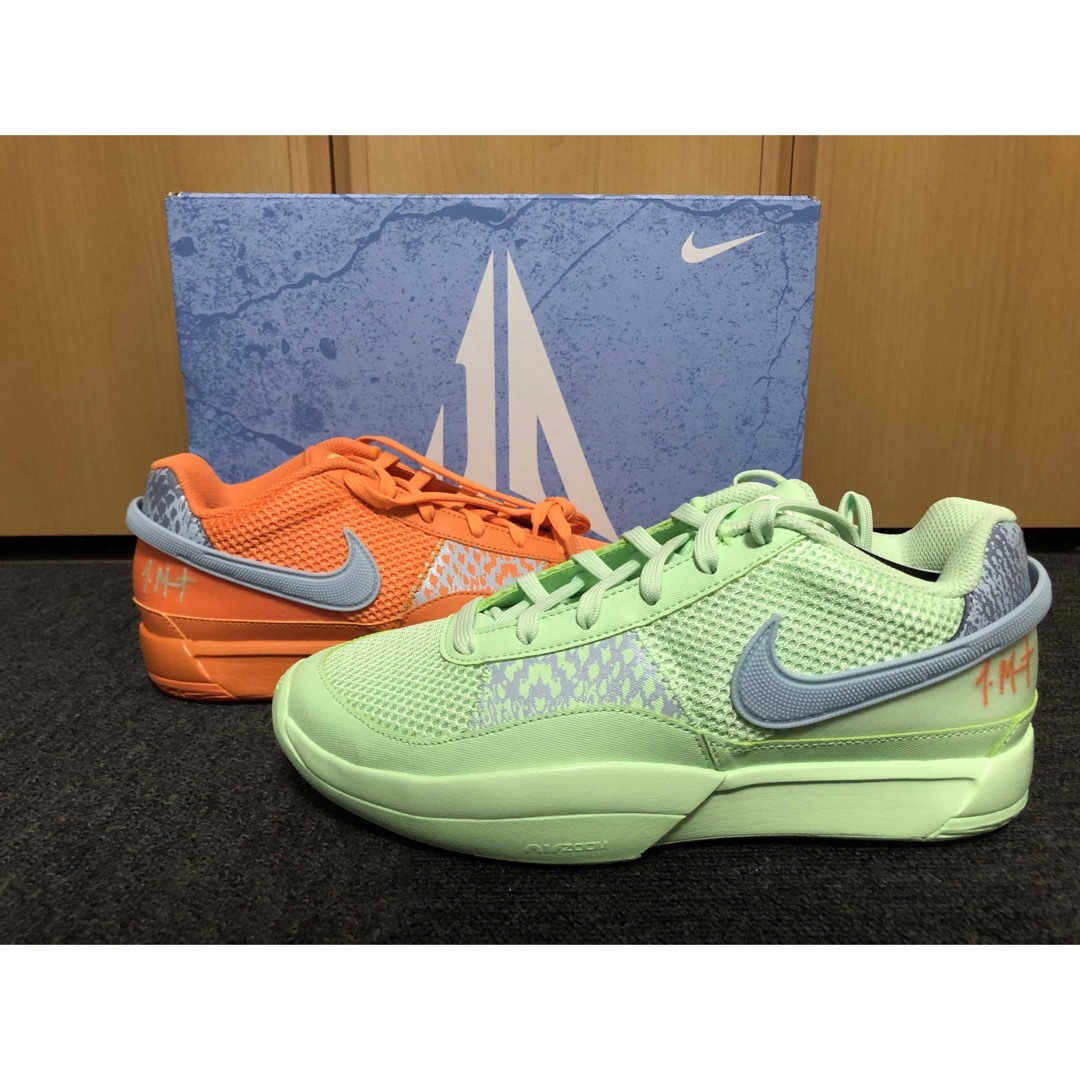 NIKE(ナイキ)の新品 Nike Ja 1 Bright Mandarin/Vapor Green メンズの靴/シューズ(スニーカー)の商品写真