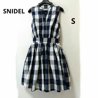 SNIDEL - SNIDEL　チェック　ノースリーブワンピース　Ｓサイズ