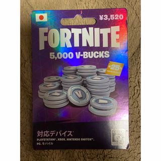 未使用　FORTNITE 5000 V-BUCKS 