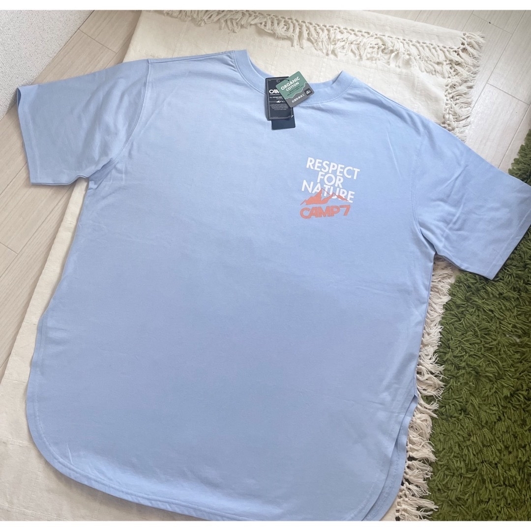 【タグ付】【オーガニック100%】CAMP7 ビックシルエット レディースのトップス(Tシャツ(半袖/袖なし))の商品写真