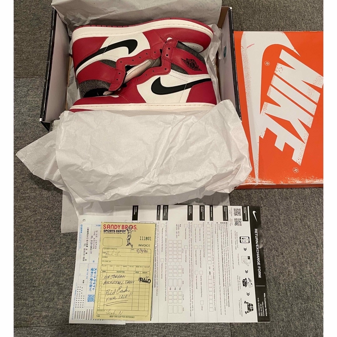 Nike Air Jordan 1 High OG シカゴ　ロスト&ファウンド メンズの靴/シューズ(スニーカー)の商品写真